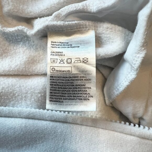 H&M White NASA Cotton Zip Jumpsuit, Unisex Youth 12-14, Halloween or Loungewear - Picture 9 of 9